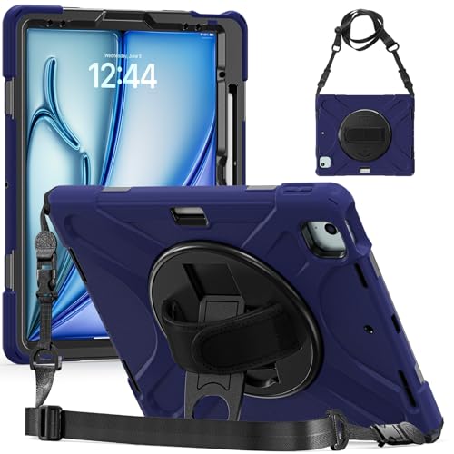 Tablet-Schutzhülle, kompatibel mit iPad Pro 12,9 Zoll 2022/2021/2020/2018, 6. / 5. / 4. / 3. Generation, robust, stoßfest, Fallschutz mit Stifthalter, Schultergurt, Schutzhülle Tablet-Schutzhülle, kompatibel mit iPad Pro 12,9 Zoll 2022/2021/2020/2018, 6. / 5. / 4. / 3. Generation, robust, stoßfest, Fallschutz mit Stifthalter, Schultergurt, Schutzhülle von JIAWEIG