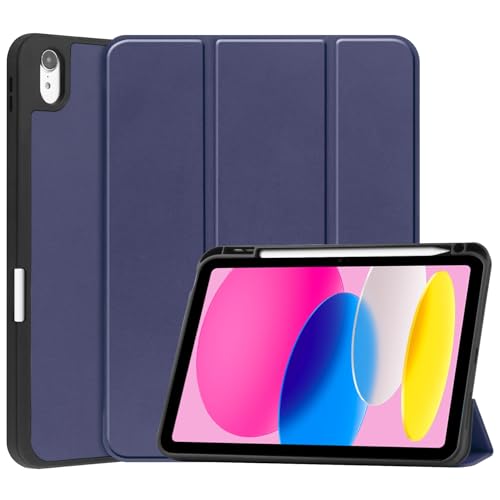 Tablet-Schutzhülle, kompatibel mit iPad der 11. Generation A16, 27,9 cm (11 Zoll) 2025, schlanke Schutzhülle, automatische Schlaf- und Weckfunktion, weiche TPU-Schutzhülle, Smart Cover mit Stifthalter von JIAWEIG