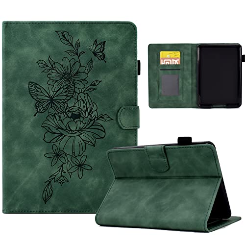 Tablet-Schutzhülle kompatibel mit Kindle Paperwhite 2021 (11. Generation) Paperwhite 5 17,3 cm (6,8 Zoll), Premium-Lederhülle, schlank, klappbar, Standfunktion, Schutzhülle mit Kartenschlitz von JIAWEIG