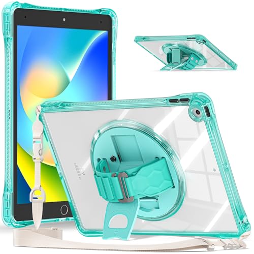 Tablet-Schutzhülle kompatibel mit iPad 10,2 Zoll 2021/2020/2019, kompatibel mit iPad 9. / 8. / 7. Generation2, robust, stoßfest, mit drehbarem Ständer, Hand/Sollte Tablet-Schutzhülle kompatibel mit iPad 10,2 Zoll 2021/2020/2019, kompatibel mit iPad 9. / 8. / 7. Generation2, robust, stoßfest, mit drehbarem Ständer, Hand/Sollte von JIAWEIG