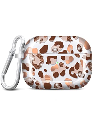 JIAXIUFEN Kompatibel mit AirPods Pro 2 Hülle Stoßfeste Silikon Kopfhörer Taschen Case Schutzhülle Zubehör mit Karabiner Kompatibel mit AirPods Pro 2 Generation, Brown von JIAXIUFEN