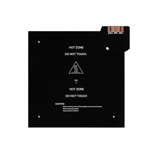 Werkzeug Kompatibel mit 3D-Drucker Aluminium-Heizbett MK3 310 x 310 x 3 mm 235 x 235 x 3 mm 24 V Schwarz MK3-Heizbett Neuestes beheiztes Aluminium-3D-Bett für Heizbett-Unterstützung von JIAZWU