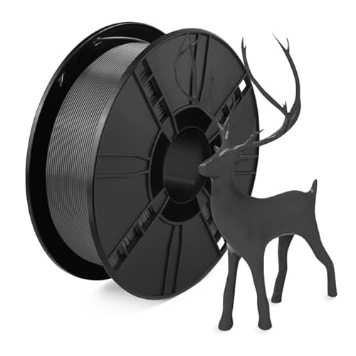 Werkzeug Kompatibel mit PLA Plus 3D-Druckerfilament PLA 1,75 mm Regenbogen 1 kg 2,2 Pfund pro Rolle Mehr Robustheit Ungiftige SEIDE(Gray) von JIAZWU