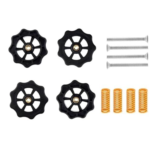 Werkzeug Kompatibel mit Sätze 3D-Druckerzubehör, verbesserte Big Hand Twist Auto-Nivelliermuttern für Creality CR-10 CR-10S Mini Ender 3 3D-Drucker von JIAZWU