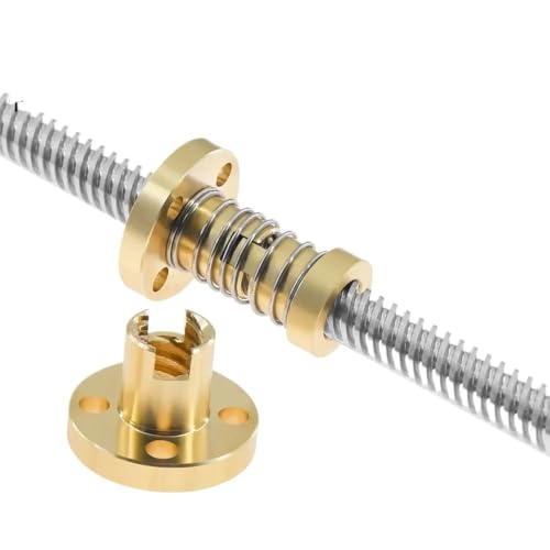 Werkzeug Kompatibel mit T8 Anti-Backlash-Federmutter Elimination Gap Nut für 8mm Acme-Gewindestangen-Leitspindeln DIY CNC 3D-Druckerteile(T8 Lead 8 Nut) von JIAZWU