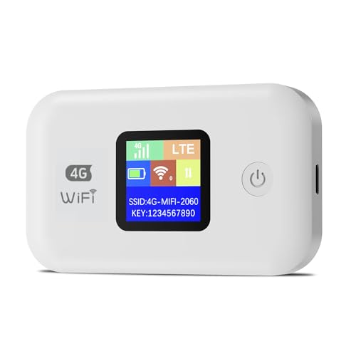 JICICUXI Mobiler WLAN Router, 4G/5G LTE Router, Mobiles Internet,Outdoor Router with 3650mah Akku, Kompatibel Mit Allen EuropäIschen SIM Karten von JICICUXI