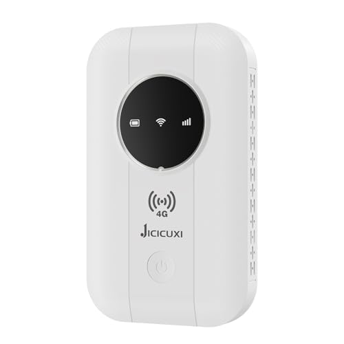 Mobiler WLAN Router, 4G LTE – Portable WLAN Hotspot für unterwegs, mobiler Hotspot 3650mAh Akku -Langer Akkulaufzeit, Typ-C Schnittstelle, mobiles Internet Ideal für Reisen, Zuhause und Camper Mobiler WLAN Router, 4G LTE – Portable WLAN Hotspot für unterwegs, mobiler Hotspot 3650mAh Akku -Langer Akkulaufzeit, Typ-C Schnittstelle, mobiles Internet Ideal für Reisen, Zuhause und Camper von JICICUXI