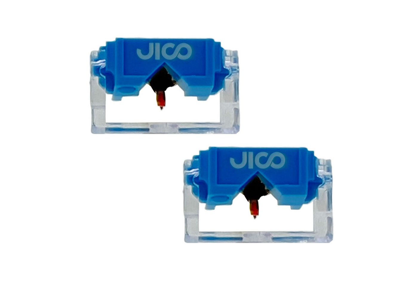 JICO Tonabnehmer, (Tonabnehmer-Systeme, Headshell-Systeme), N-44-7 DJ IMP SD Replacement Stylus, blue (Pair) - Headshell von JICO