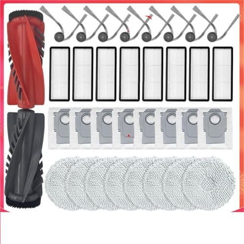AT02-Compatible For Roborock Qrevo Curv / V10viv Ersatz Teile Zubehör Hepa-Filter Mopp Tuch Staub Tasche Wichtigsten Seite Pinsel von JIDNYAFE