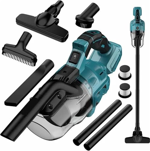 Handstaubsauger Mit 6 Schläuchen Und 2 Filtern, Elektrischer Staubsauger For Makita 18-V-Akku (ohne Akku) von JIDNYAFE