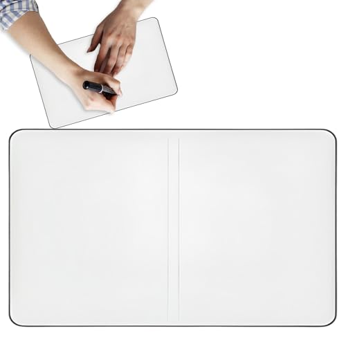 JIEBWCHA Klappbare Whiteboard - Wiederverwendbare Faltbare Schreibtafel - Multifunktionaler Notizblock für Studium, Tägliche Notizen, Familienmitteilungen, Besprechungen und Planung JIEBWCHA Klappbare Whiteboard - Wiederverwendbare Faltbare Schreibtafel - Multifunktionaler Notizblock für Studium, Tägliche Notizen, Familienmitteilungen, Besprechungen und Planung von JIEBWCHA