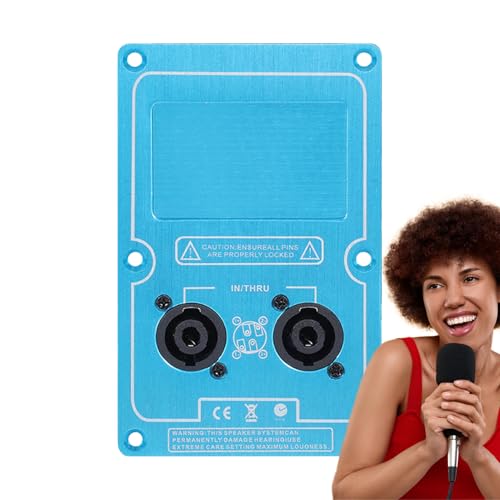 JIEBWCHA Lautsprecher -Junction Box, Lautsprecherverdrahtung - Double 4-Core Socket Audio Input Liring Board - Bindungspostanschlusskabelanschluss, Subwoofer -Audiozubehör JIEBWCHA Lautsprecher -Junction Box, Lautsprecherverdrahtung - Double 4-Core Socket Audio Input Liring Board - Bindungspostanschlusskabelanschluss, Subwoofer -Audiozubehör von JIEBWCHA