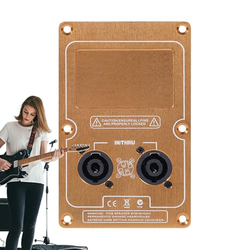 JIEBWCHA Lautsprecher Kabelbrett, Bühnenlautsprecher Kabelpanel, Double 4-Core Socket Audio Input Liring Board, Bindungspostanschlusskabelanschluss, Subwoofer -Audiozubehör JIEBWCHA Lautsprecher Kabelbrett, Bühnenlautsprecher Kabelpanel, Double 4-Core Socket Audio Input Liring Board, Bindungspostanschlusskabelanschluss, Subwoofer -Audiozubehör von JIEBWCHA