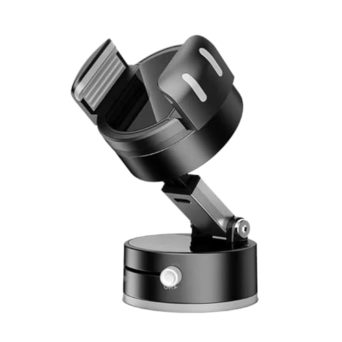 JIEBWCHA Saugnapfbecher Telefonhalterung, Vakuummagnet -Telefonhalter, 360 ° Verstellbares Auto -Magnet Telefonhalterung mit faltbarem Design, Campingzubehör für Dashboard, Videoanrufe von JIEBWCHA