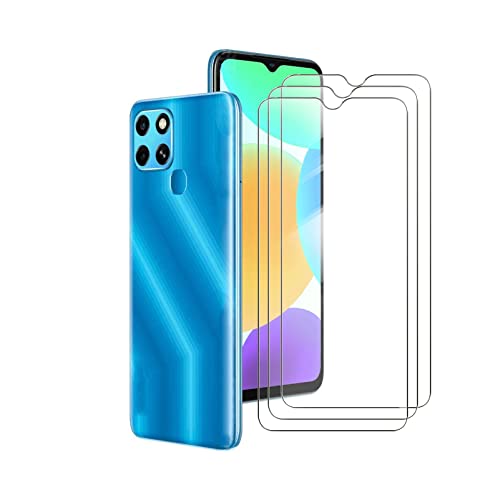 JIENI [3 Sätze] für Infinix Smart 6(6.60"), gehärtetes glas temperierten glas HD Displayschutzfolie, Härte 9H Schutzfolie, [Anti Kratzer] gehartet glasfolie für Infinix Smart 6(6.60") von JIENI