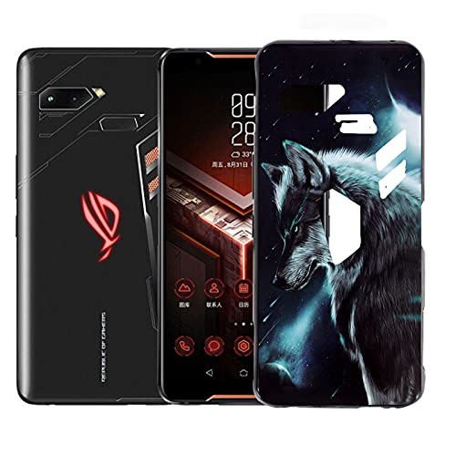 JIENI Hülle für Asus ROG Phone ZS600KL (6.0") Cover, Weiche Silikon Handyhülle,Karikatur Anti-Scratch Handytasche, Schwarz TPU Case für Asus ROG Phone ZS600KL (6.0") Schale - WMA16 von JIENI