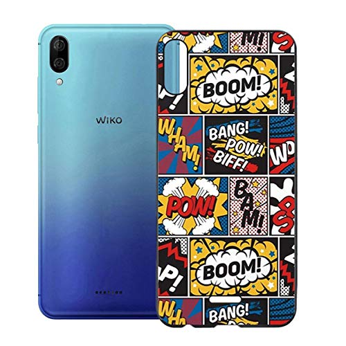 JIENI Hülle für Wiko Y80,Weich Silikon Schwarz Flexibel Überraschung Schutzhülle Stoßkasten Handyhülle Case Bumper Handytasche TPU Schale Tasche Cover für Wiko Y80 (5.99") von JIENI