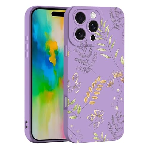 JIEZUIMEI Blume handyhülle für iPhone 16 Pro Max Hülle, Blume Design Handyhülle, Mädchen Frauen Schutzhülle, Weich TPU Silikon Stoßfest Case Cover, für iPhone 16 Pro Max Lila JIEZUIMEI Blume handyhülle für iPhone 16 Pro Max Hülle, Blume Design Handyhülle, Mädchen Frauen Schutzhülle, Weich TPU Silikon Stoßfest Case Cover, für iPhone 16 Pro Max Lila von JIEZUIMEI