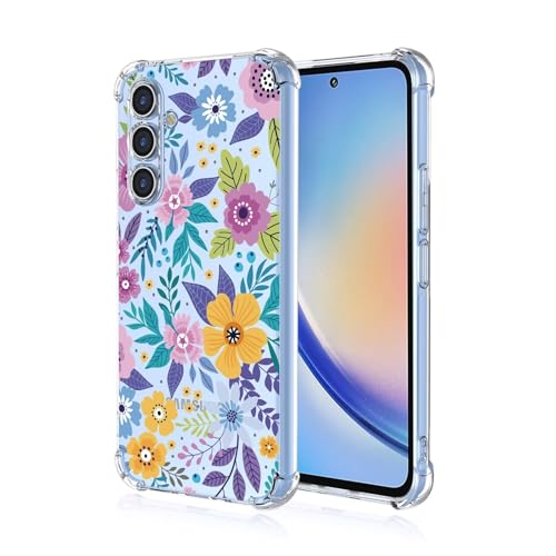 JIEZUIMEI Ferilinso für Samsung Galaxy A55 5G Hülle [Transparent Silikon Handy Hüllen] [Stoßfest Kratzfest ] [Shock Absorption Schutzhülle] A100 von JIEZUIMEI