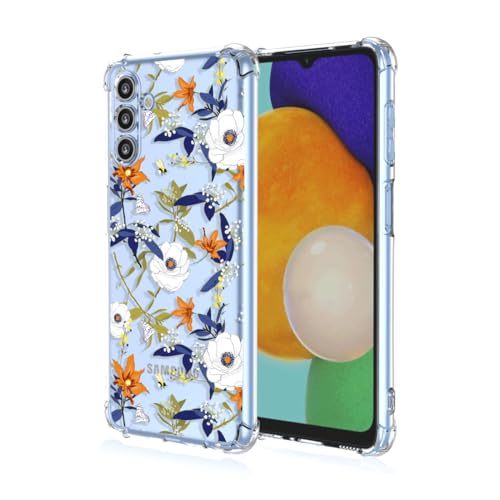 JIEZUIMEI Ferilinso für Samsung Galaxy F15/M15 Hülle [Transparent Silikon Handy Hüllen] [Stoßfest Kratzfest ] [Shock Absorption Schutzhülle] A46 von JIEZUIMEI