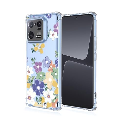 JIEZUIMEI Ferilinso für Xiaomi Poco M6 Pro 4G/Redmi Note 13 Pro 4G Hülle [Transparent Silikon Handy Hüllen] [Stoßfest Kratzfest ] [Shock Absorption Schutzhülle] A64 von JIEZUIMEI