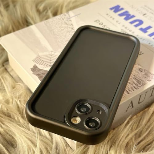 JIEZUIMEI Handy für Oppo F17 hülle kompatibel – weiche TPU-Silikon-Handyhülle – einfarbig,rutschfest,hochwertig Schwarz von JIEZUIMEI