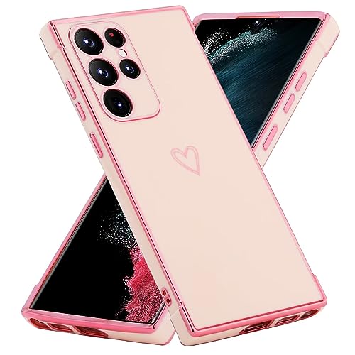 JIEZUIMEI Handyhülle für iPhone 15 MAX Hülle, Weich TPU Silikon Schutzhülle Ultra Dünn Case Stoßfeste Hülle Cute Herz Muster Mädchen Galvanisierte Kameraschutz Cover Rosa JIEZUIMEI Handyhülle für iPhone 15 MAX Hülle, Weich TPU Silikon Schutzhülle Ultra Dünn Case Stoßfeste Hülle Cute Herz Muster Mädchen Galvanisierte Kameraschutz Cover Rosa von JIEZUIMEI