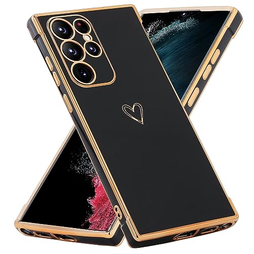 JIEZUIMEI Handyhülle für iPhone 15 PRO MAX Hülle, Weich TPU Silikon Schutzhülle Ultra Dünn Case Stoßfeste Hülle Cute Herz Muster Mädchen Galvanisierte Kameraschutz Cover Schwarz JIEZUIMEI Handyhülle für iPhone 15 PRO MAX Hülle, Weich TPU Silikon Schutzhülle Ultra Dünn Case Stoßfeste Hülle Cute Herz Muster Mädchen Galvanisierte Kameraschutz Cover Schwarz von JIEZUIMEI