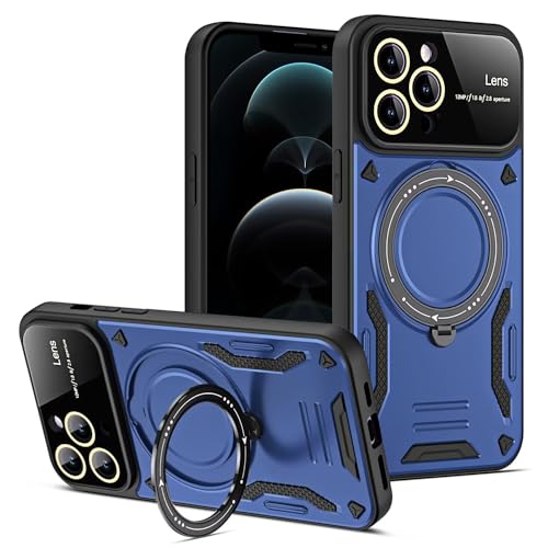 JIEZUIMEI Hülle für Honor X8a,PC/TPU Silikon Bumper Kratzfeste Handyhülle mit [Ständer][Magnetisch],Militärqualität Outdoor Stoßfeste Schutzhülle Case Cover, Blau von JIEZUIMEI