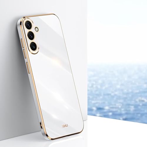 JIEZUIMEI Hülle für Samsung Galaxy A54 5G [Staubabweisend] Handyhülle | Premium TPU Silikon Case Schutzhülle | Kratzfest Stoßfest Fallschutz-Weiß von JIEZUIMEI