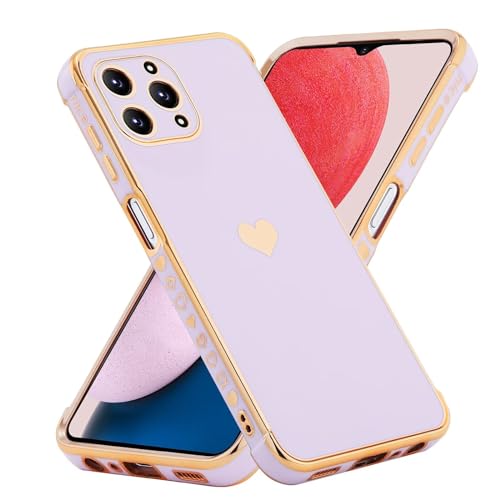 JIEZUIMEI Kompatibel mit iPhone 15 PRO MAX Hülle Süße Herz Muster Handyhülle Luxuriös Galvanisierte Weich TPU Phone Hülle Lila JIEZUIMEI Kompatibel mit iPhone 15 PRO MAX Hülle Süße Herz Muster Handyhülle Luxuriös Galvanisierte Weich TPU Phone Hülle Lila von JIEZUIMEI