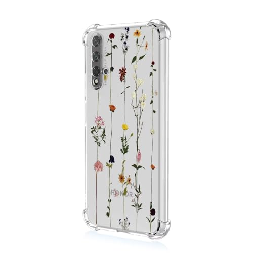 JIEZUIMEI für Huawei nova 5T Süße Cartoon Muster Mode Ultra Dünn Hülle [Transparent Silikon Handy Hüllen] [Stoßfest Kratzfest ] [Shock Absorption Schutzhülle] A96 von JIEZUIMEI