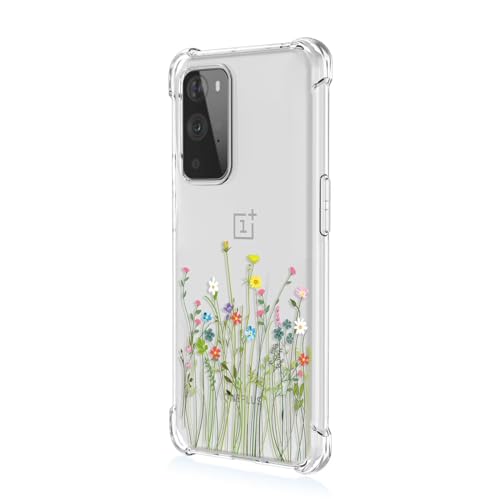JIEZUIMEI für ONEPLUS 9 Pro 5G Süße Cartoon Muster Mode Ultra Dünn Hülle [Transparent Silikon Handy Hüllen] [Stoßfest Kratzfest ] [Shock Absorption Schutzhülle] A97 von JIEZUIMEI