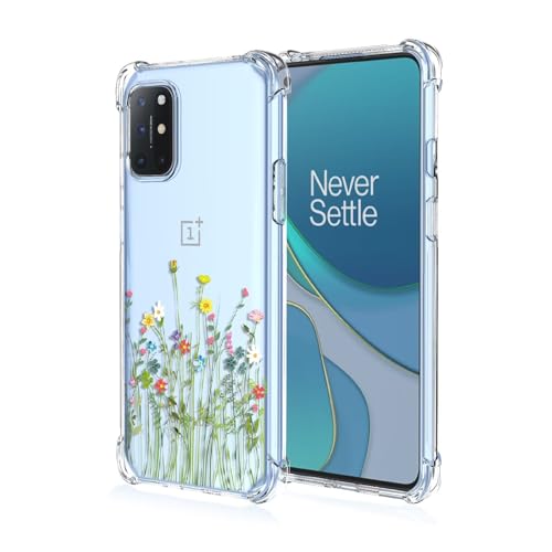 JIEZUIMEI für OnePlus 8T Süße Cartoon Muster Mode Ultra Dünn Hülle [Transparent Silikon Handy Hüllen] [Stoßfest Kratzfest ] [Shock Absorption Schutzhülle] A97 von JIEZUIMEI