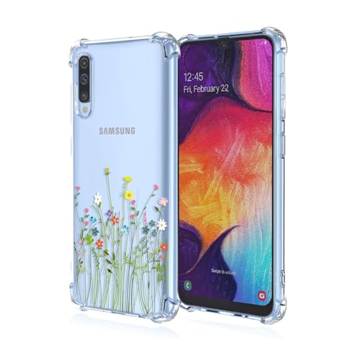 JIEZUIMEI für Samsung Galaxy A30s / A50S / A50 Süße Cartoon Muster Mode Ultra Dünn Hülle [Transparent Silikon Handy Hüllen] [Stoßfest Kratzfest ] [Shock Absorption Schutzhülle] A97 von JIEZUIMEI