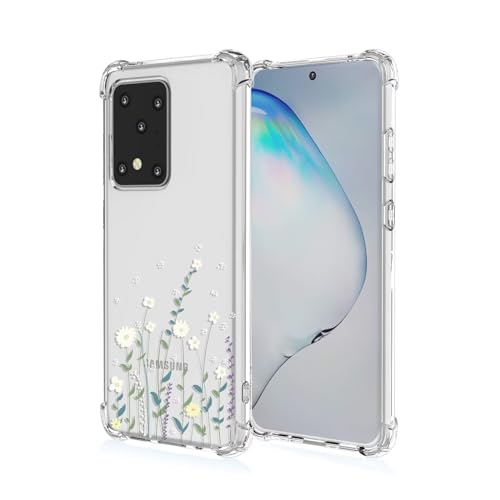 JIEZUIMEI für Samsung Galaxy S20 Ultra Süße Cartoon Muster Mode Ultra Dünn Hülle [Transparent Silikon Handy Hüllen] [Stoßfest Kratzfest ] [Shock Absorption Schutzhülle] A92 von JIEZUIMEI