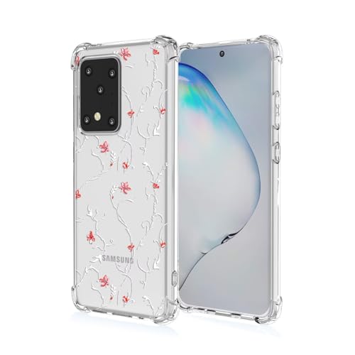 JIEZUIMEI für Samsung Galaxy S20 Ultra Süße Cartoon Muster Mode Ultra Dünn Hülle [Transparent Silikon Handy Hüllen] [Stoßfest Kratzfest ] [Shock Absorption Schutzhülle] A94 von JIEZUIMEI