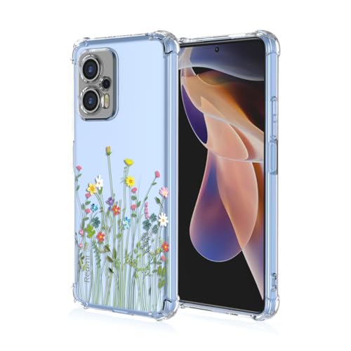 JIEZUIMEI für Xiaomi 11T PRO Süße Cartoon Muster Mode Ultra Dünn Hülle [Transparent Silikon Handy Hüllen] [Stoßfest Kratzfest ] [Shock Absorption Schutzhülle] A97 von JIEZUIMEI
