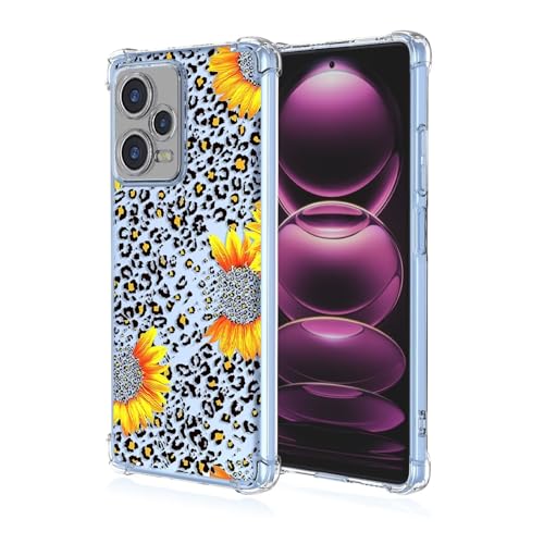 JIEZUIMEI für Xiaomi Redmi Note 12 Pro Süße Cartoon Muster Mode Ultra Dünn Hülle [Transparent Silikon Handy Hüllen] [Stoßfest Kratzfest ] [Shock Absorption Schutzhülle] A91 von JIEZUIMEI