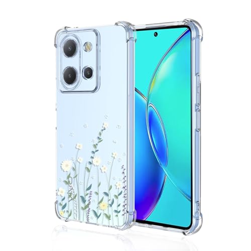 JIEZUIMEI für vivo Y36 Süße Cartoon Muster Mode Ultra Dünn Hülle [Transparent Silikon Handy Hüllen] [Stoßfest Kratzfest ] [Shock Absorption Schutzhülle] A92 von JIEZUIMEI