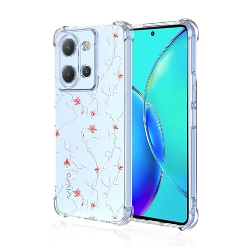 JIEZUIMEI für vivo Y36 Süße Cartoon Muster Mode Ultra Dünn Hülle [Transparent Silikon Handy Hüllen] [Stoßfest Kratzfest ] [Shock Absorption Schutzhülle] A94 von JIEZUIMEI