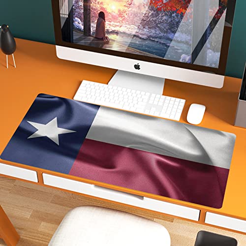 XXL Speed Gaming Mauspad 800 x 400mm,Western Decor, Bundesstaat Texas Flag Star Freedom Symbol Seidenrausch durch Wi,XXL Mousepad - Tischunterlage Large Size - verbessert Präzision und Geschwindigkeit von JIFOME