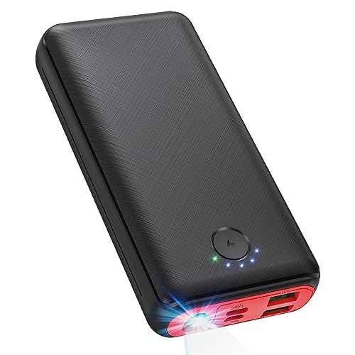 JIGA Power Bank 27000mAh 22,5W Externer Akku PD 20W USB C Powerbank mit Taschenlampe, Tragbares Ladegerät Kompatibel mit iPhone 15 14 13 12 Pro Samsung Huawei iPad JIGA Power Bank 27000mAh 22,5W Externer Akku PD 20W USB C Powerbank mit Taschenlampe, Tragbares Ladegerät Kompatibel mit iPhone 15 14 13 12 Pro Samsung Huawei iPad von JIGA