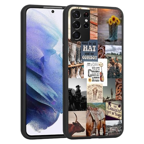 Kompatibel mit Samsung Galaxy A52 5G Hülle – Western Cowboy Cowgirl Country Aesthetic Collage Slim Soft TPU Stoßfest Schutzhülle für Frauen Mädchen Kompatibel mit Samsung Galaxy A52 5G Hülle – Western Cowboy Cowgirl Country Aesthetic Collage Slim Soft TPU Stoßfest Schutzhülle für Frauen Mädchen von JIHANFENYUE