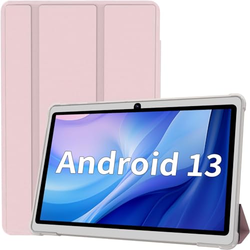 JIKOCXN 7 Zoll Tablet, Android Tablet with 2GB RAM+32GB ROM 128GB Erweiterung, Quad Core Prozessor Tablet PC, 600 x 1024 IPS HD Bildschirm, 6000mAh Akku, Dual Kamera, WiFi (Rosa) von JIKOCXN