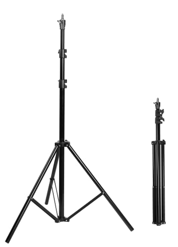 JINBEI 260 cm Luftgepolsterter Lichtstativ verstellbares Videostativ, professionelles Aluminium, luftgepolstertes Studio-Fotografie-Stativ, für Reflektoren, Softboxen, Blitze, Stroboskoplichter, von JINBEI