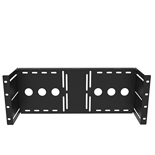 JINGCHENGMEI 4U Universal VESA LCD Monitor Halterung für 48.3 cm Server Rack oder Schrank, Schwarz (MMB) von JINGCHENGMEI