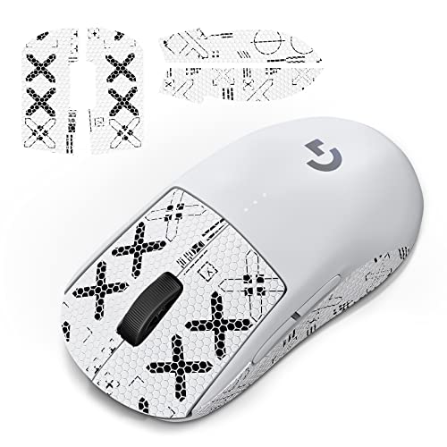 JINGDU Mouse Grip Tape kompatibel mit Logitech G Pro Wireless Gaming Mouse, Anti-Rutsch Maus-Aufkleber für GPW Gaming Maus, Ultrathin Griff-Aufkleber für G Pro Wireless Maus,WeissX von JINGDU