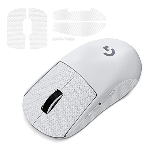 JINGDU Mouse Grip Tape kompatibel mit Logitech G Pro Wireless X Superlight Gaming Mouse, Maus-Aufkleber für GPW X Gaming Maus, Ultrathin G Pro Wireless X Superlight Game Maus,Weiss von JINGDU