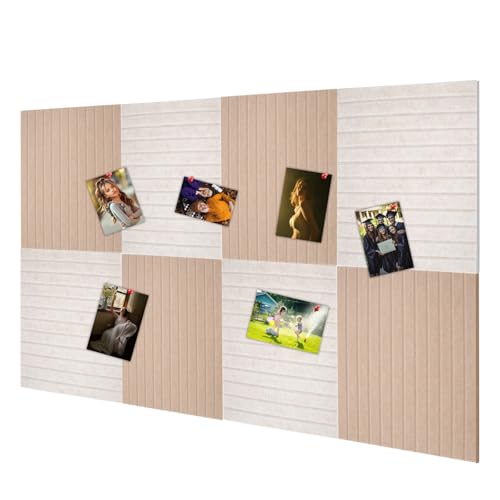 8 Stück Filz Pinnwand Selbstklebend 30x30cm Filzboard Memotafeln Memo Boards Bulletin Board Wanddekoration Felt Board für Büro Küche, Fotos Memos (2 Farben) von JINGHANGER